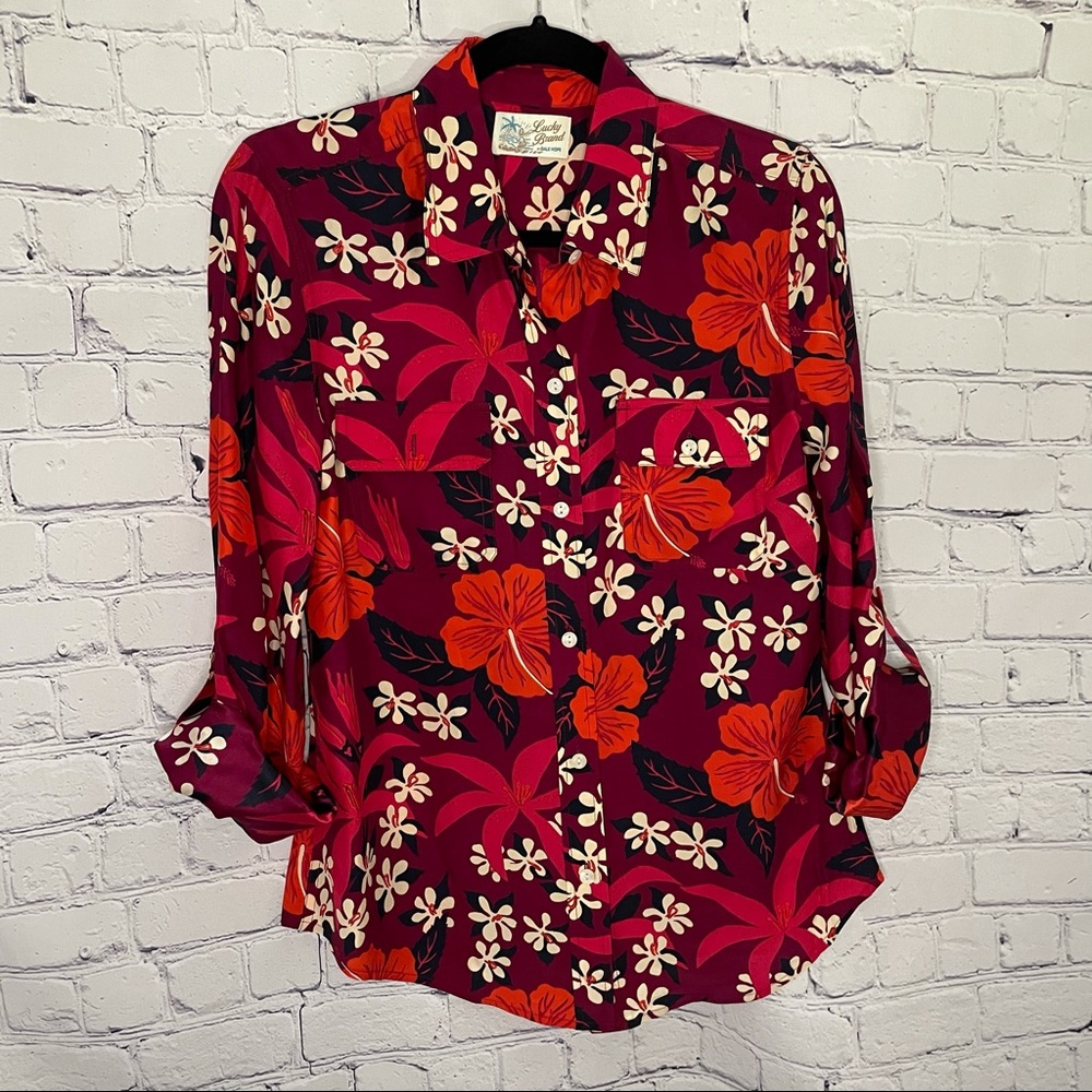Lucky Brand Floral Blouse